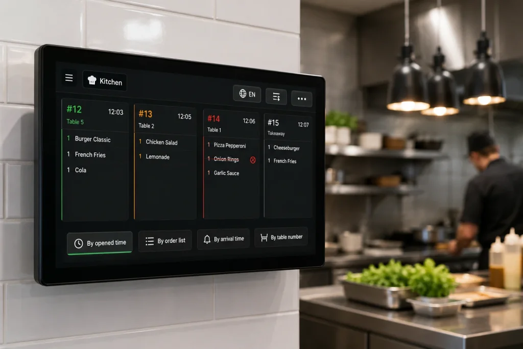 kitchet display orders